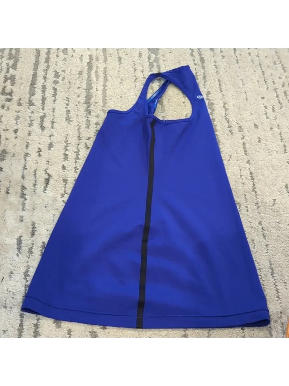 Lululemon Cool Racerback *Bonded reversible Pigment Blue / Black stripe
